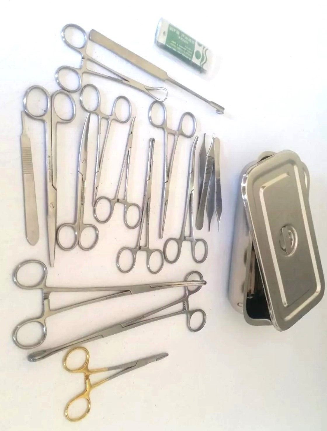 FELINE Spay Pack | 19 Instruments + Box | GERMAN STAINLESS STEEL CE | Veterinary