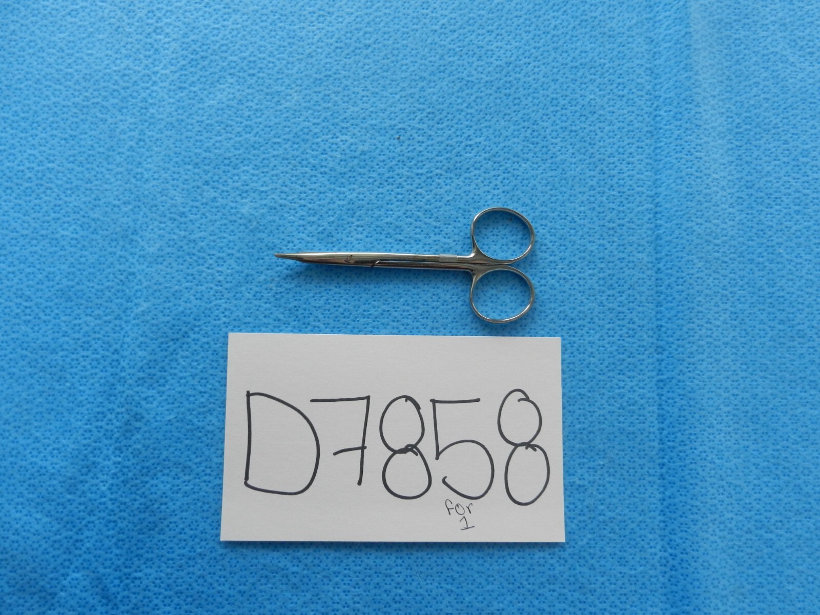 D7858 V. Mueller Stevens Curved Tenotomy Scissors 10.2cm Overall Length OP5690