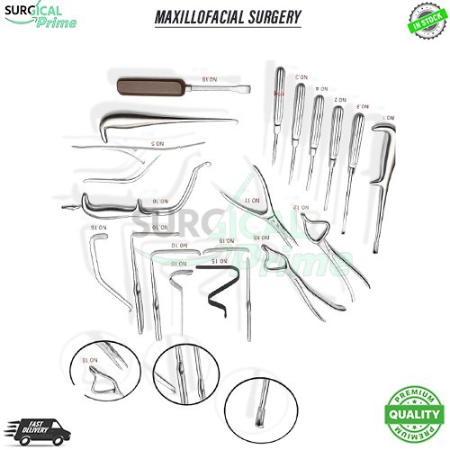 Maxillofacial Surgery Surgical instruments Set Of 19 Pcs Orthopedic Instruments