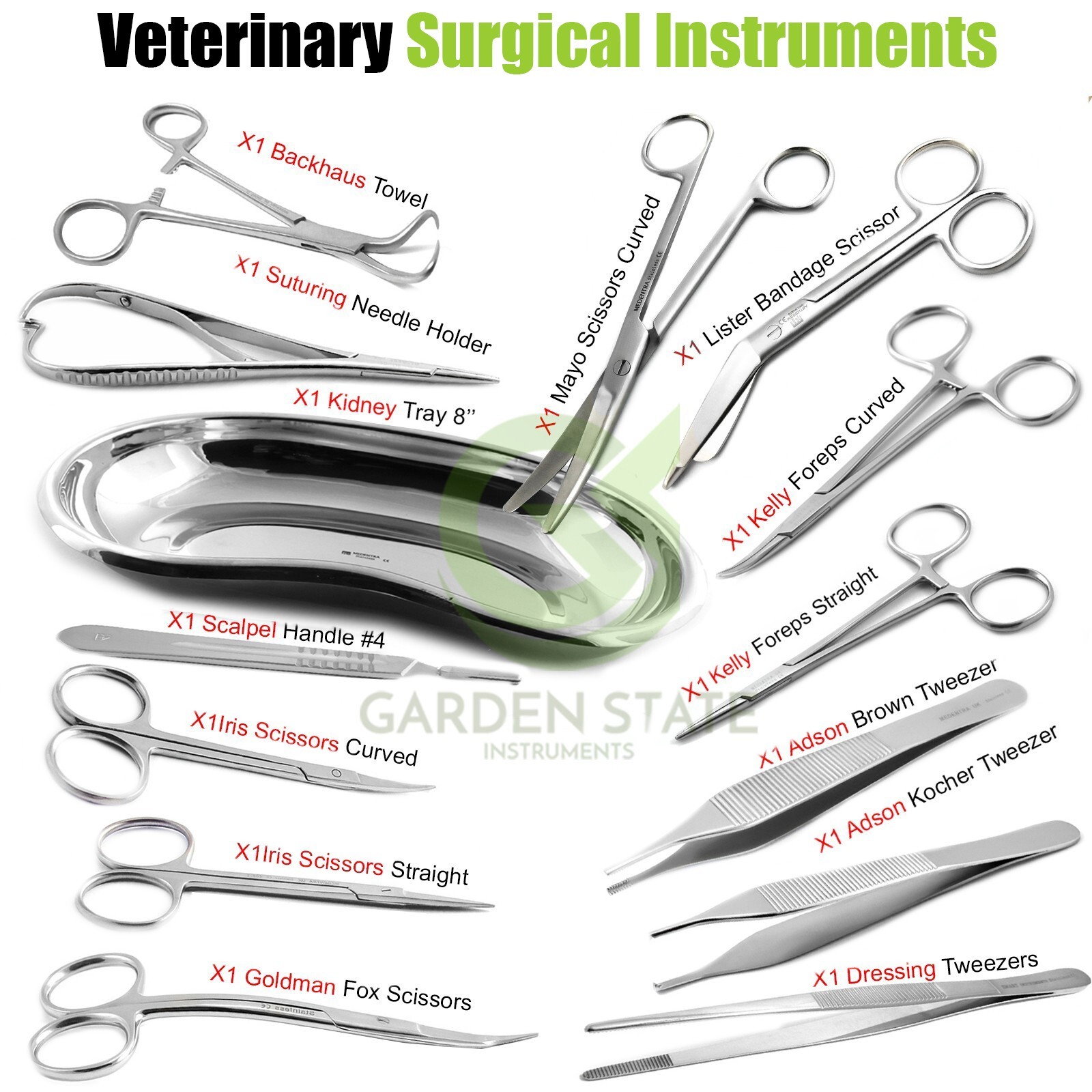 Veterinary Basic Surgical Instruments Small Animal Stitch Surgery Kit