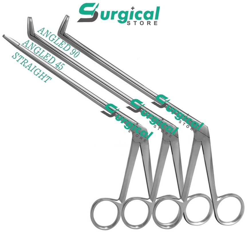 3 Pcs Blakesley Nasal Forceps 3.5mm Cup Straight & Angled 45 & 90 Degree ENT Set