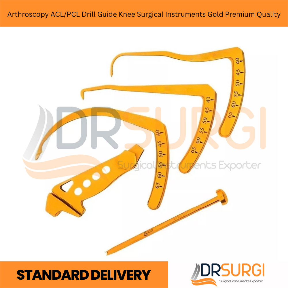 Arthroscopy ACL/PCL Drill Guide Knee Surgical Instruments Gold Premium Quality