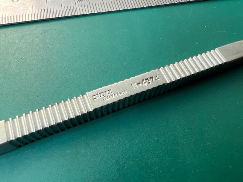 Storz N-4574 Converse curette 8”,double-ended, 6.0mm x 9.0mm and 5.0mm x 8.0mm