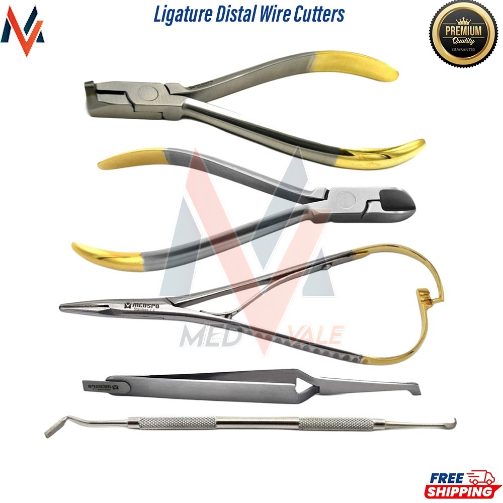 Orthodontic Ligature Cutter Distal Wire Cutters Band Pusher Dental Pliers