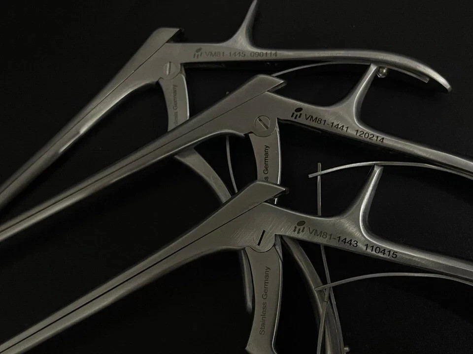 V.Mueller VM81-1441 Orthopedic Kerrison Rongeurs 2,3,4mm Up 8 Shaft 40 degree