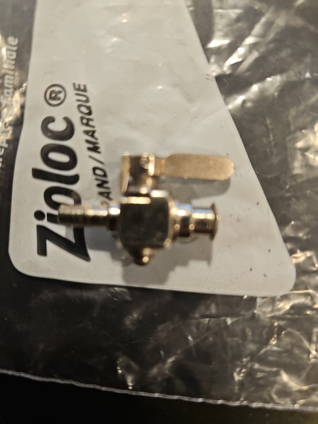 B-D MS01 Two-Way Stopcock Stainless Steel Plated Brass SCREW ball valve