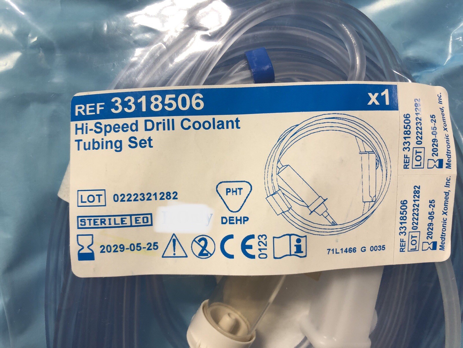 Medtronic Hi-Speed Drill Coolant Tubing Set – New – Single Pouches – One LOT