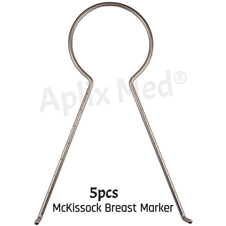5 Pcs McKissock Keyhole Breast Reduction Markers Set 36-45mm Surgical Instrument
