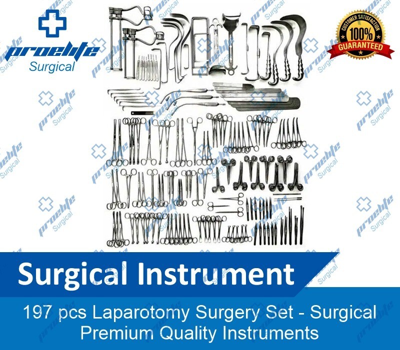 197 pcs Laparotomy Surgery Set Surgical Medical Premium Quality Instruments