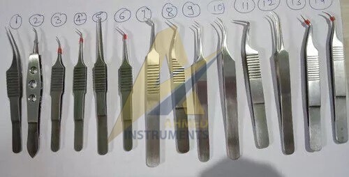 14 Hair Transplant Stainless Steel Fue Forceps 13 cm 5 inch