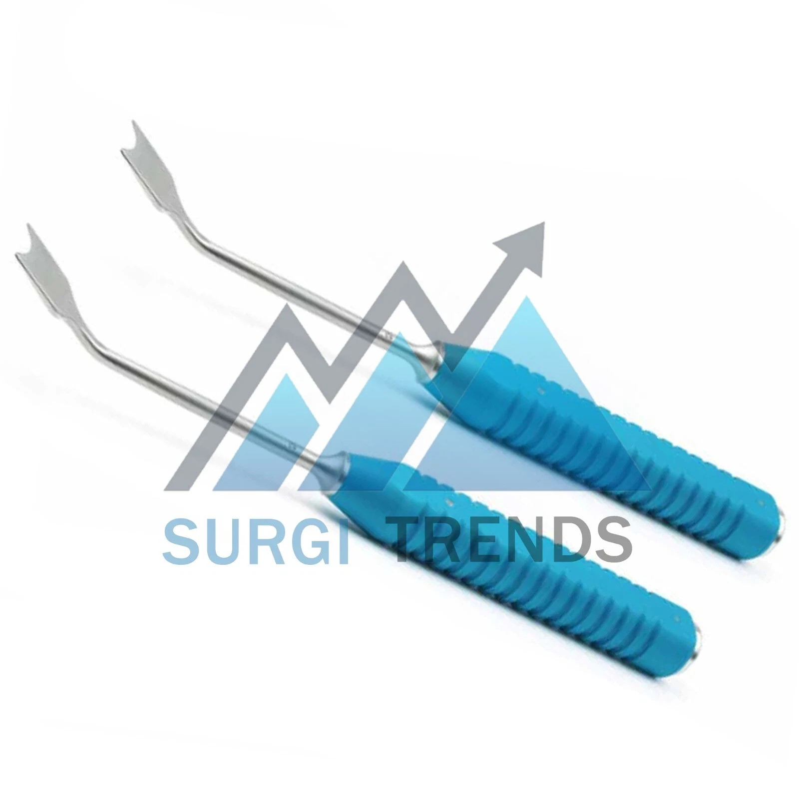 2x Bone Pelvic Osteotomy Chisel Curved 15,20mm x 30cm Orthopedic Instruments