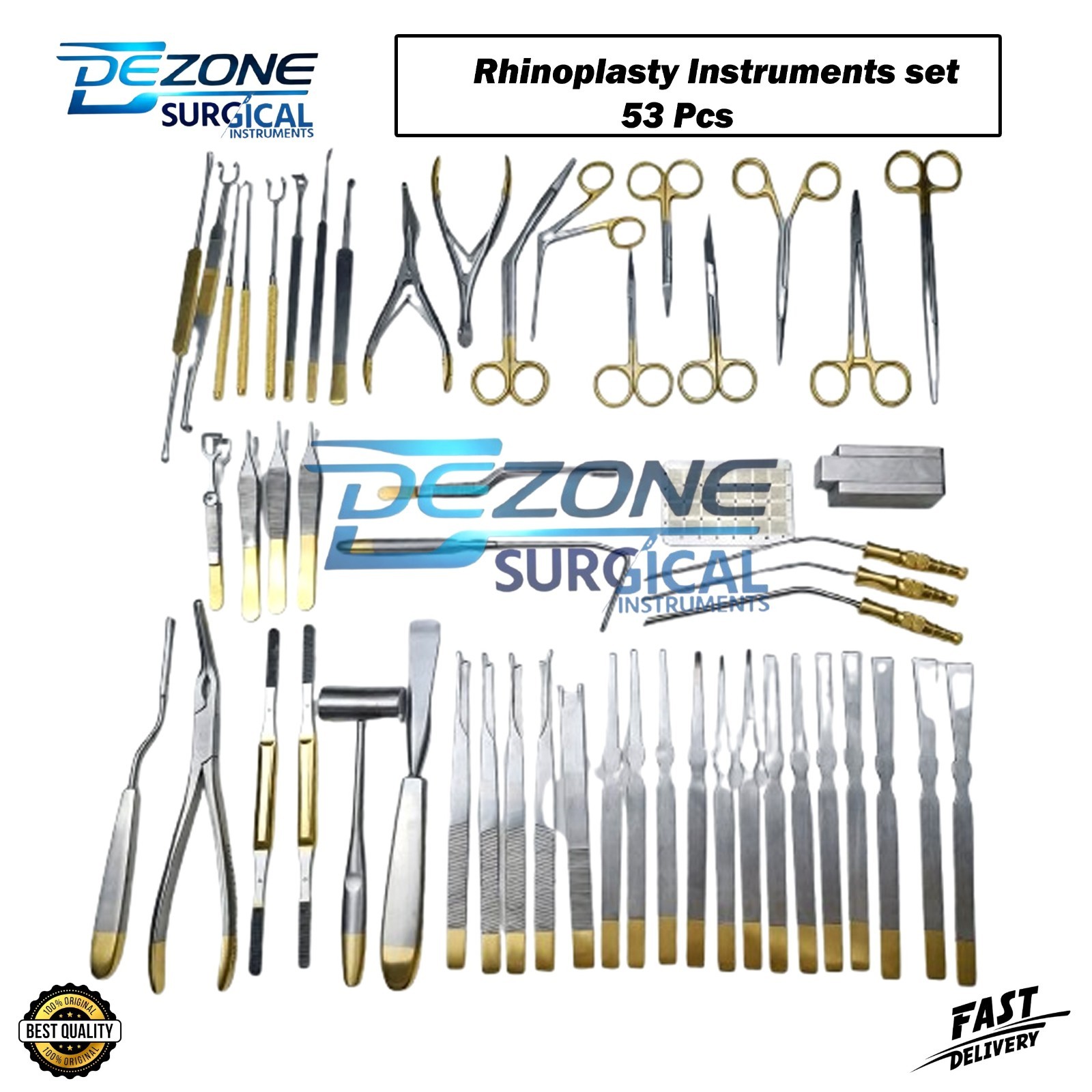 Rhinoplasty Instrument Set of 53 Pcs – Nose Surgery, Plastic Surgery Instruments