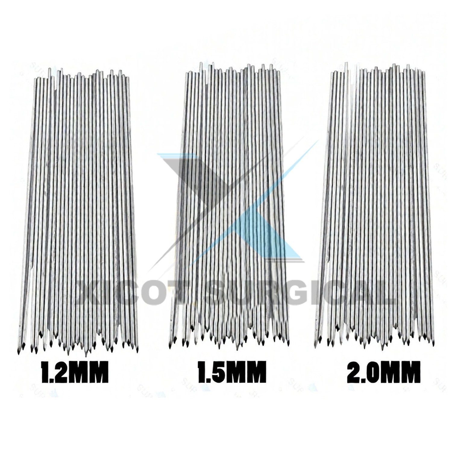 Steinmann Pins 300 Pcs Set Orthopedic Veterinary – 15cm Surgical Instrument CE