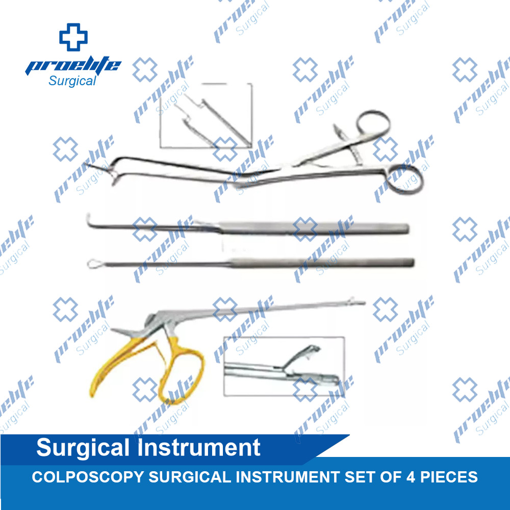 Colposcopy Surgical Instrument Set Of 4 Pieces