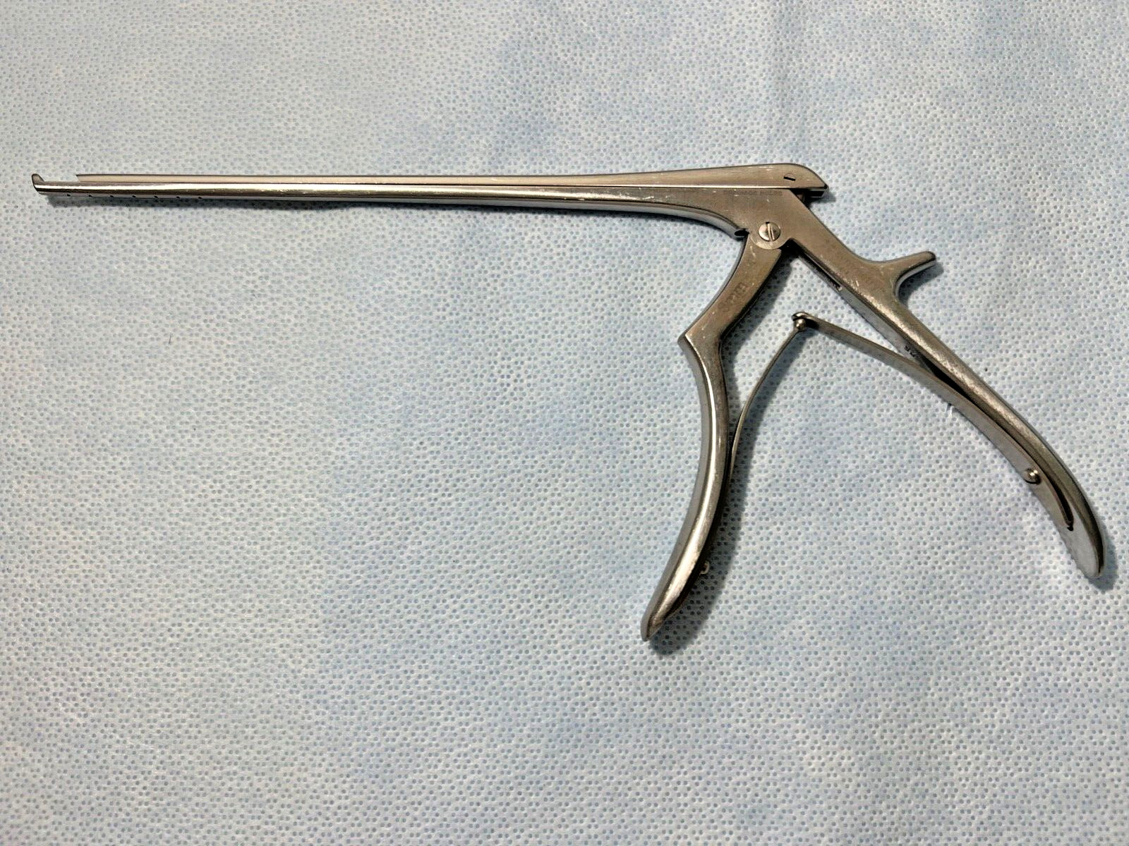 Symmetry 53-1414 Lumbar Kerrison Rongeur 8″, 3mm X 40° UpBite, w/ Drainage Holes