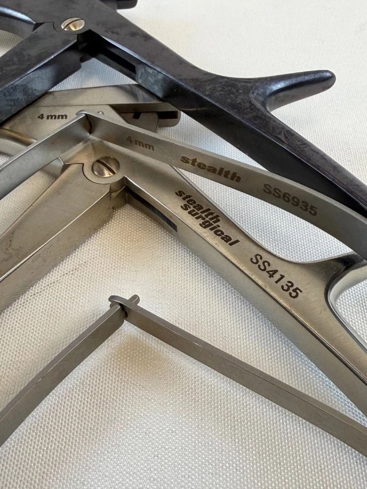 7 Piece Stealth Surgical Kerrison Rongeur Set w/ Sterilization Case Neuro Spine