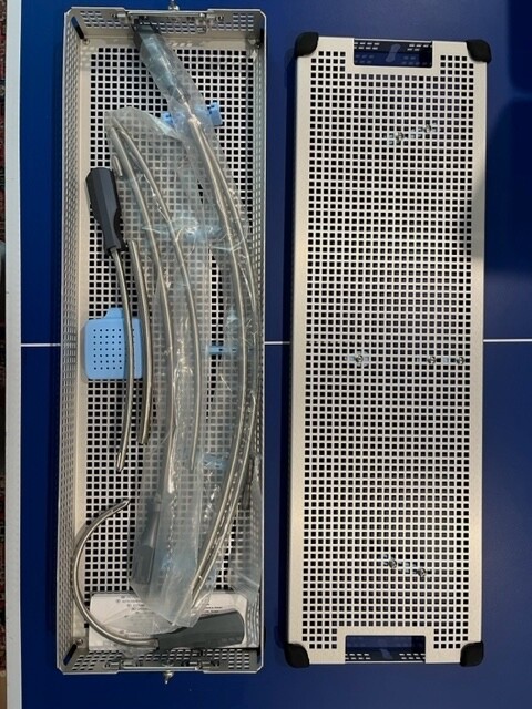 Sterilization Container for Vascular Tunnelers custom brand new with secure hold