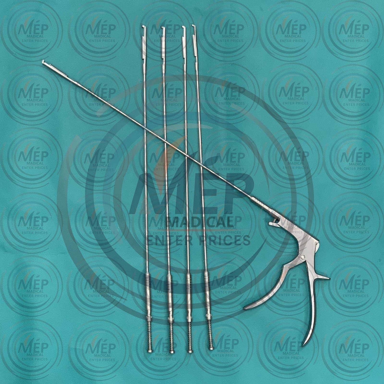 Interlaminar Kerrison Rotating Rongeur Set 3.4mm Diameter 40° Up 1 to 5mm Set