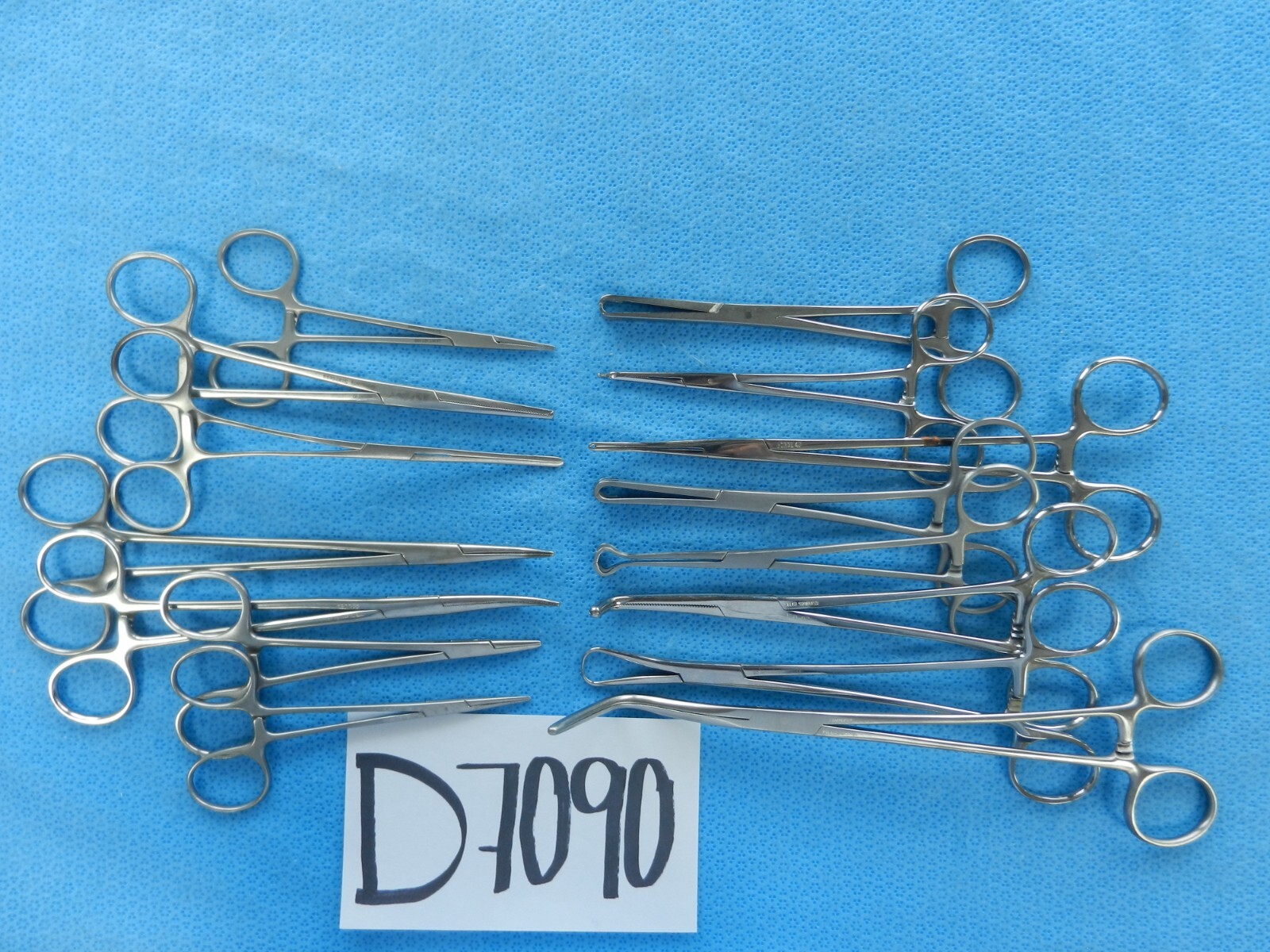 D7090 Jarit V. Mueller Pilling Weck Surgical Forceps Lot of 15 12-24cm