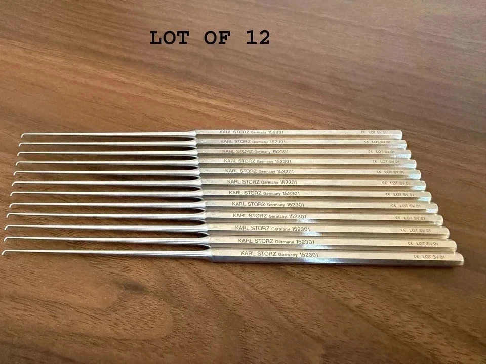 Karl Storz Germany ENT Micro Hook 152301 Set of 12 Pcs Surgical Instruments Set