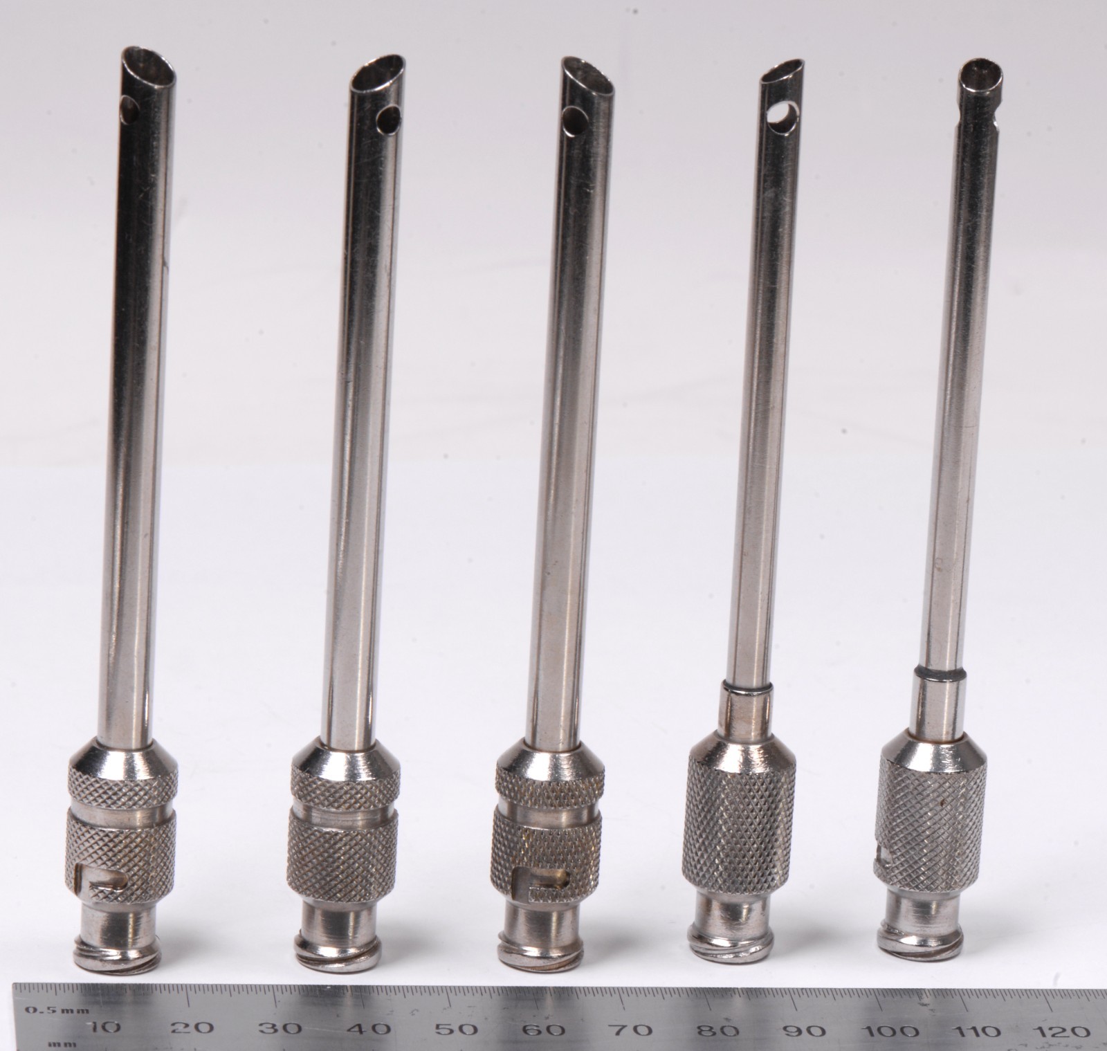 Lot of 5 Operative Cannulas 4.5mm 5.5mm 4¼” Trocar Obturator Surgical Stainless