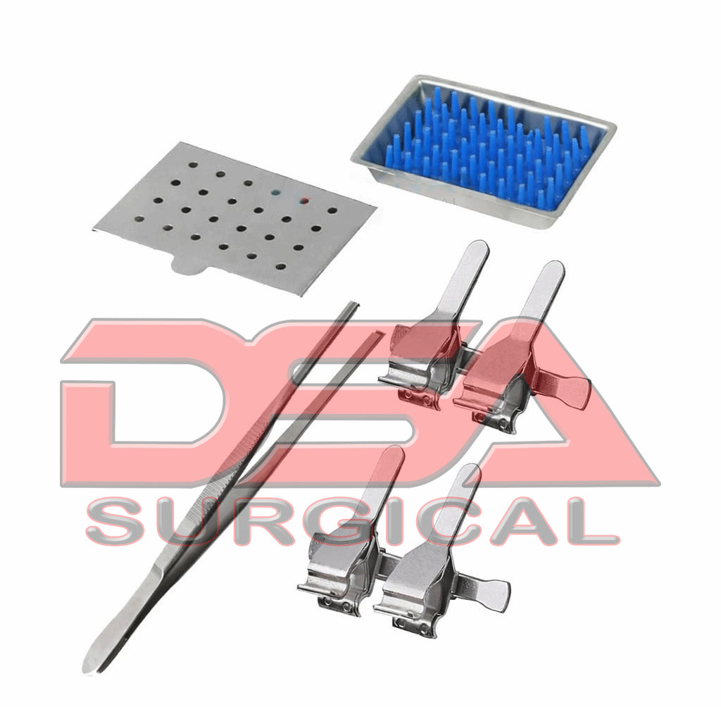 Acland Micro Vessel Clamps With Micro Clamp Applying Forceps 14cm