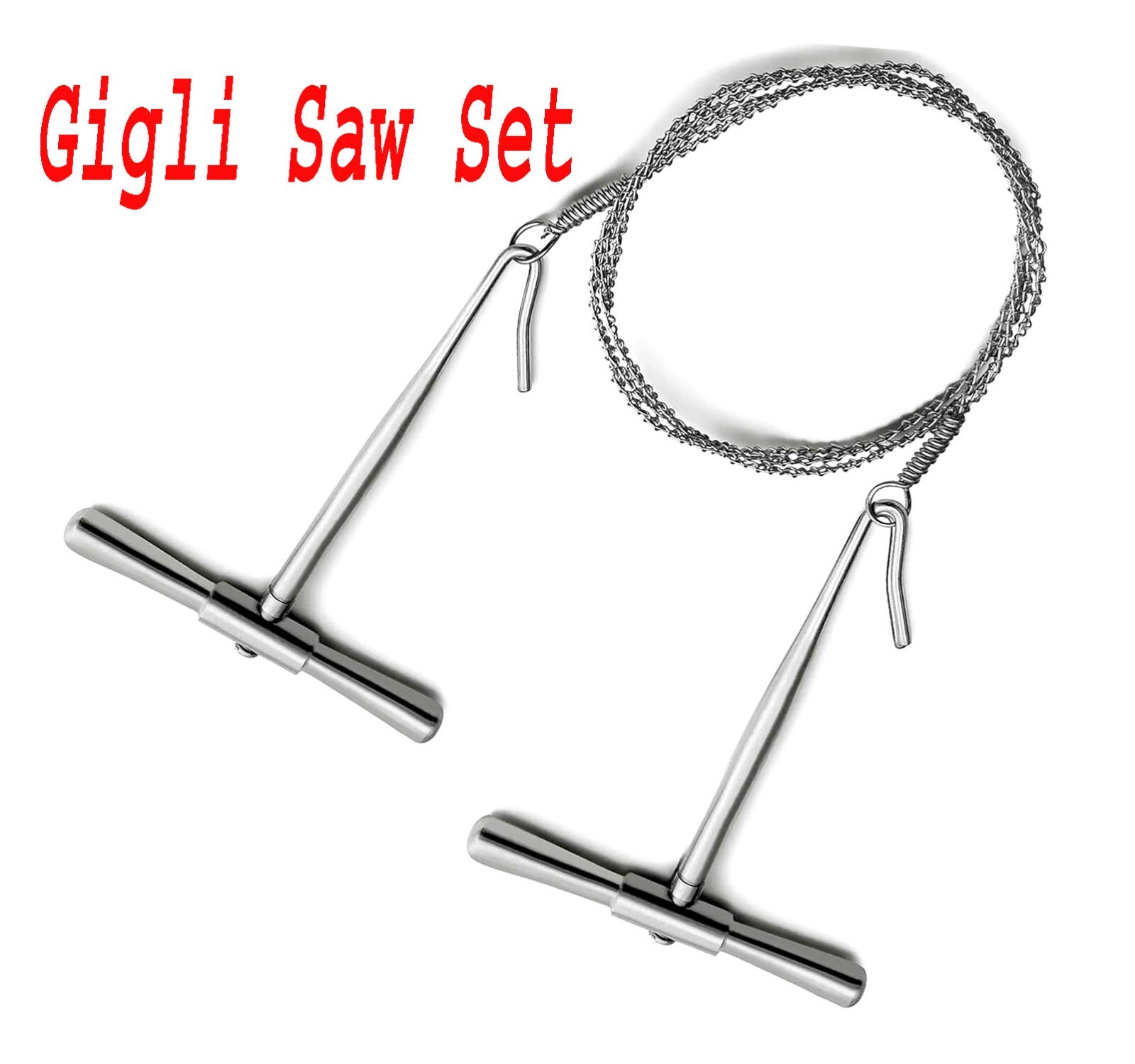 Gigli Saw Set, Orthopedic Instruments One Wire + Two Handles Surgical Instrumit
