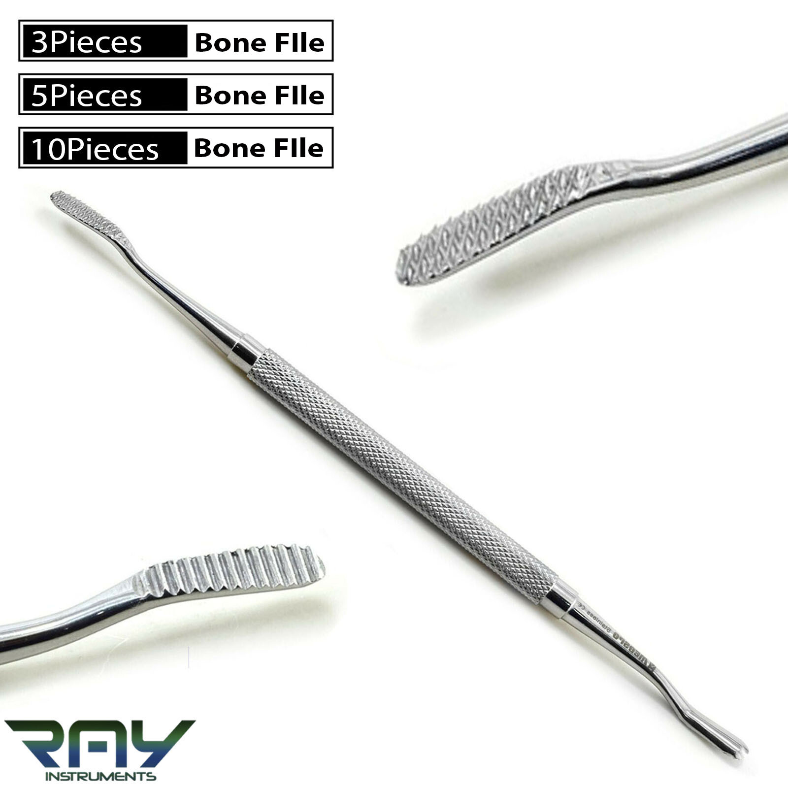 Dental Bone File Miller Filler Double Ended Surgical Orthopedic Instruments