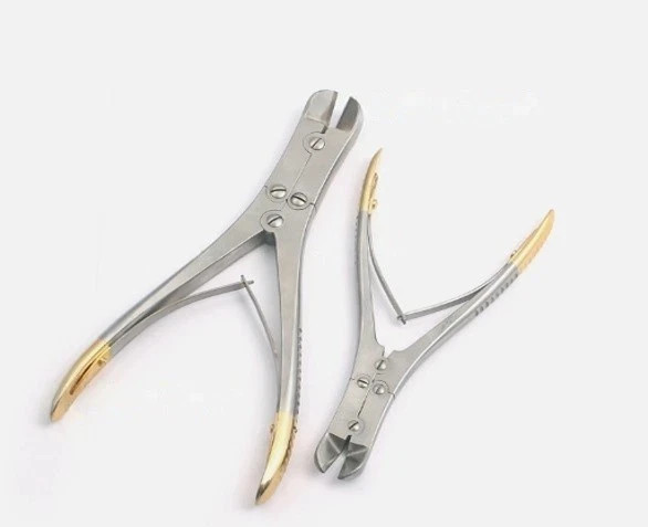 Premium TC Liston Bone Cutting Forceps 7.5″ Gold Handles – Double Action
