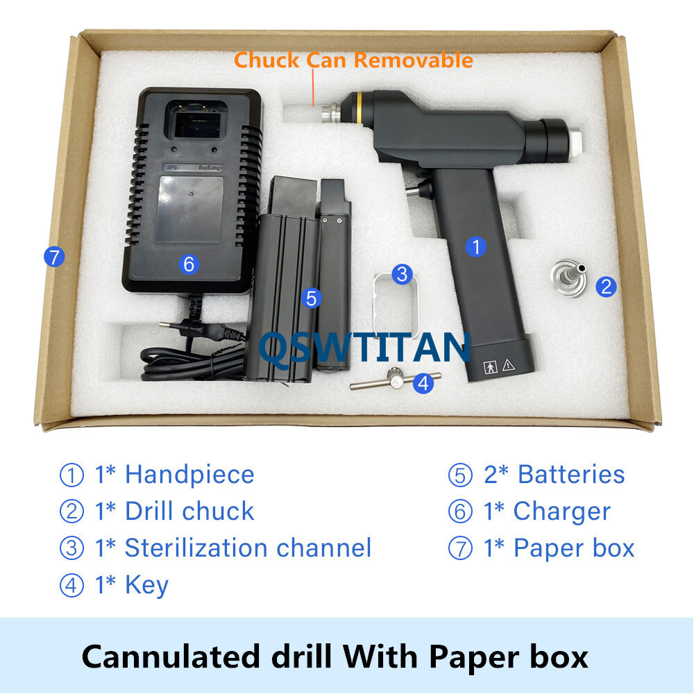 Orthopedic Electric Drill Cannulated Drill Traumatology Cannulate Drill