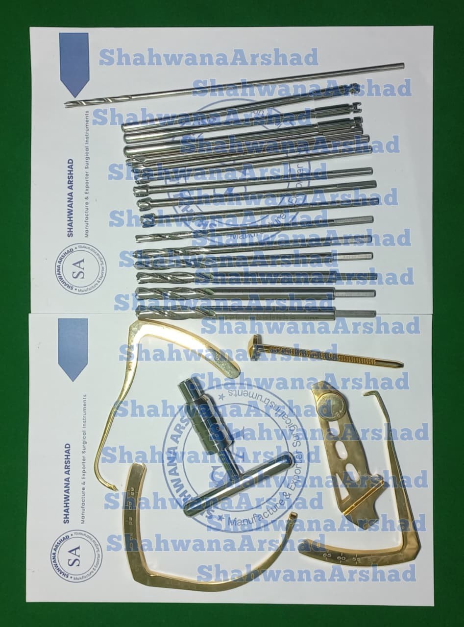 Knee ACL PCL Drill Guide System With Cannulated Tibial Reamers & Femoral Reamers
