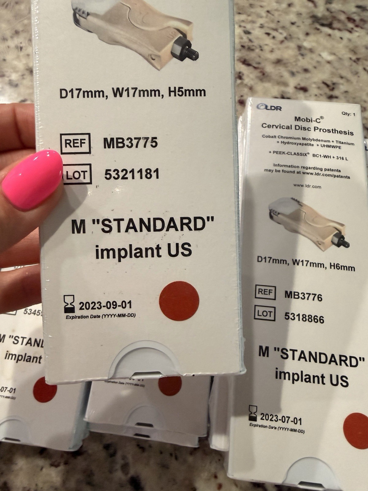 LDR Mobi-C Cervical Disc Prosthesis Implant, M Standard, MB3376 US Ortho