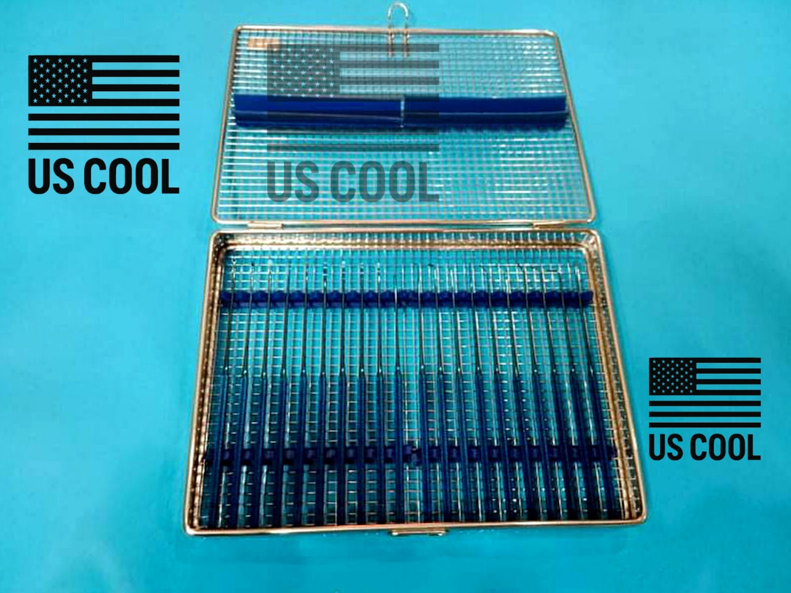 Rhoton Micro Dissector Expanded Titanium Coated In Steel Case CE 20 Pcs Set