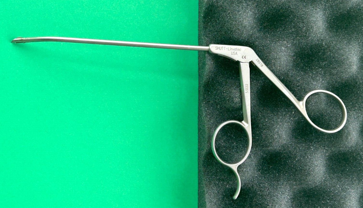 Linvatec Surgical SHUTT Concept Arthroscopy B-Scoop Forceps 30° Right 3.4mm, 9″.