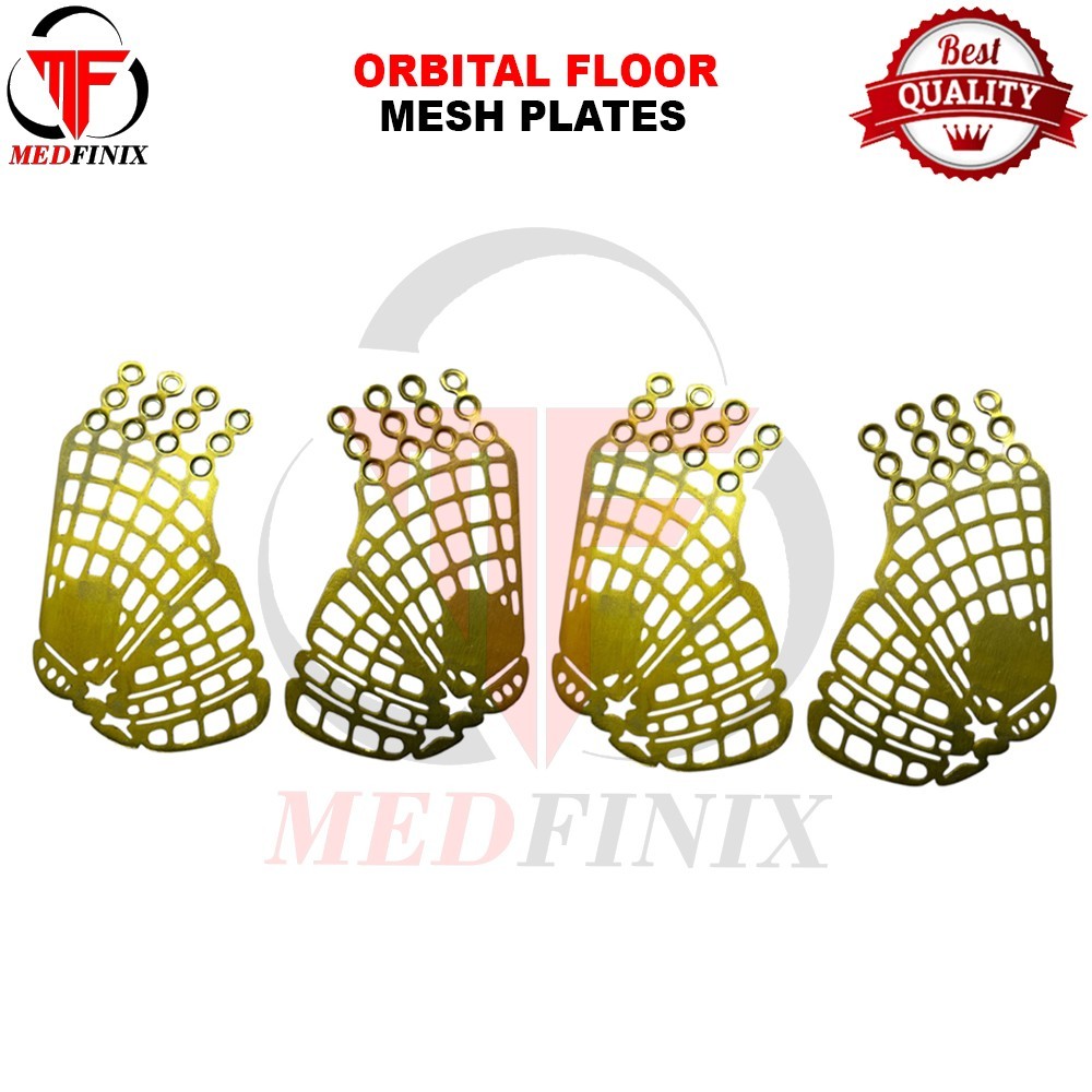 Orbital Floor (Eye) Mesh Plates Titanium Left , Right 4 Pcs