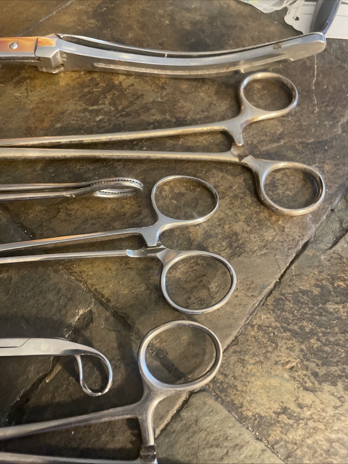 LOT OF 9 STAINLESS STEEL SURGICAL MEDICAL DENTAL INSTRUMENTS