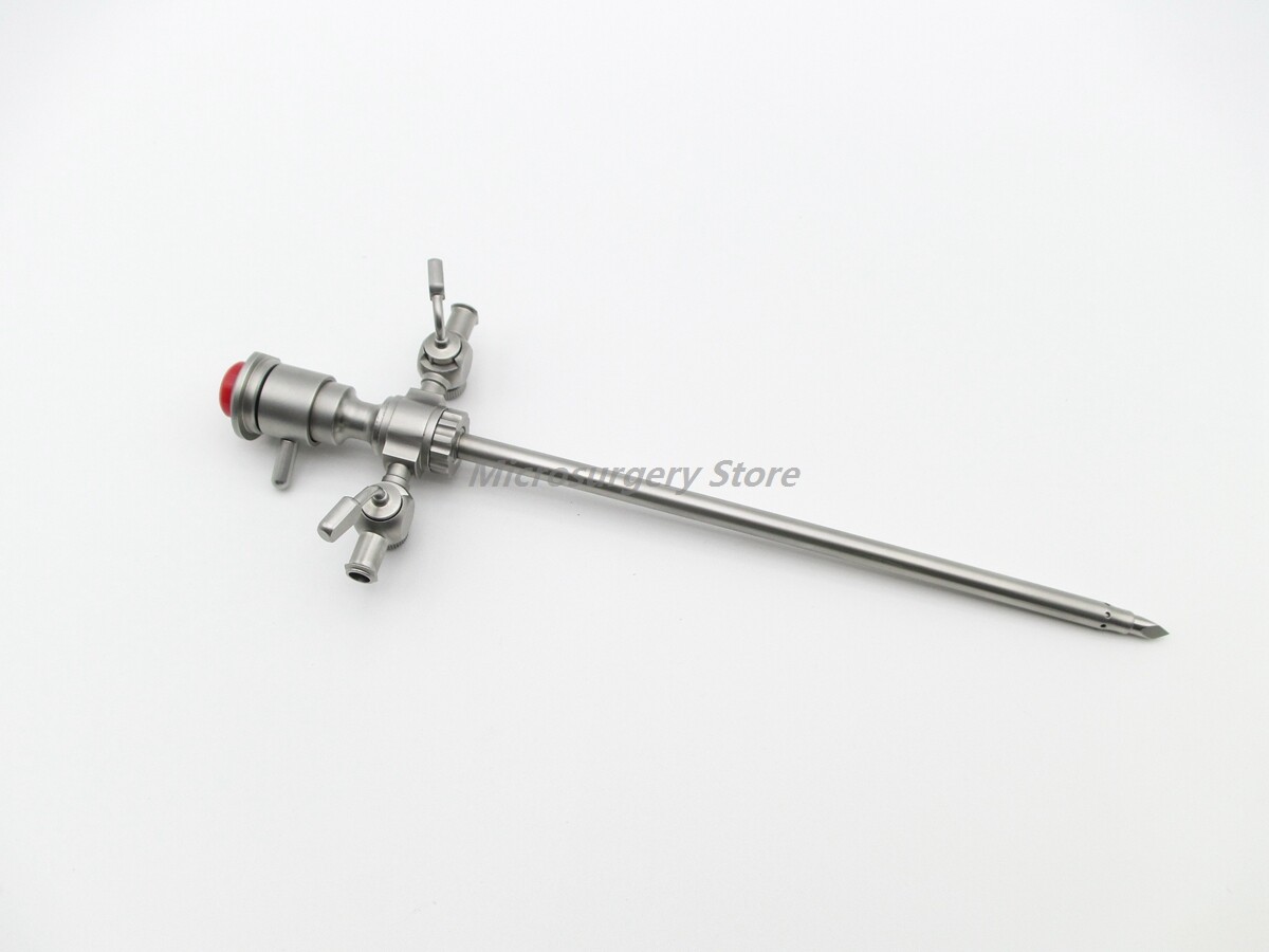 New 0 Degree Arthroscopy 2 Valve Trocar Set Use With 4 mm 0 Degree Arthroscope
