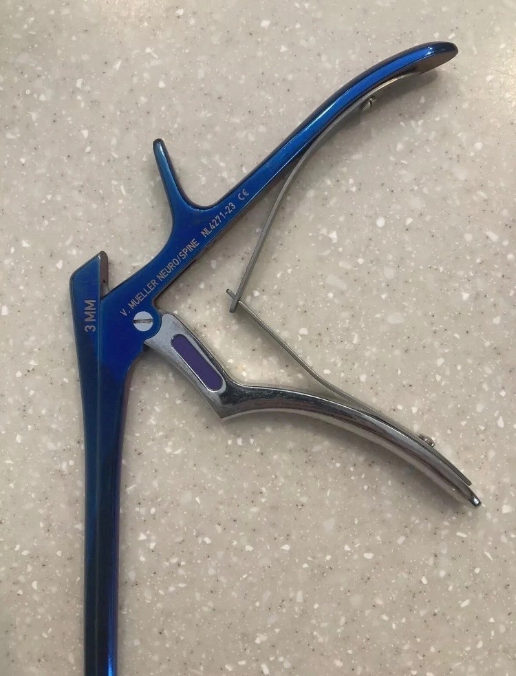 V. Mueller Chroma-Line blue Kerrison ronguers neuro/spine instruments