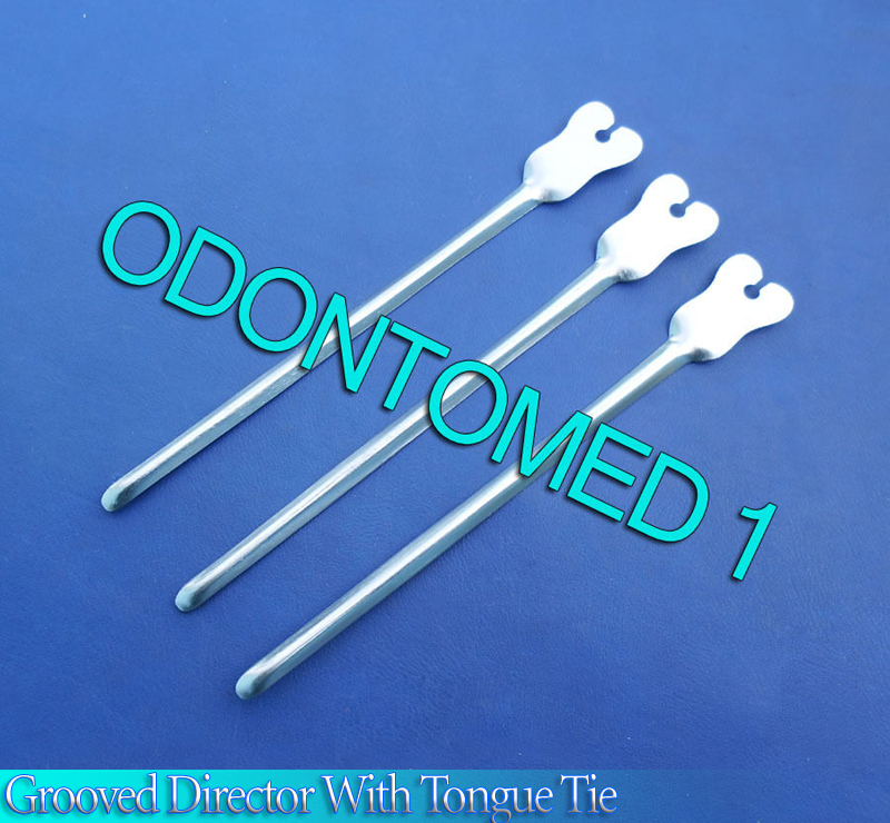 6 Grooved Director With Tongue Tie 5.5″ Surgical Instruments