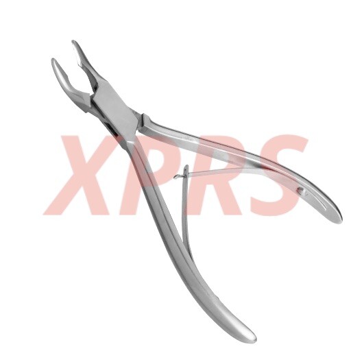 Cicherelli Rongeur, 7” Angled 30 Deg, 3x8mm Jaws, Tap. to 4mm, Premium