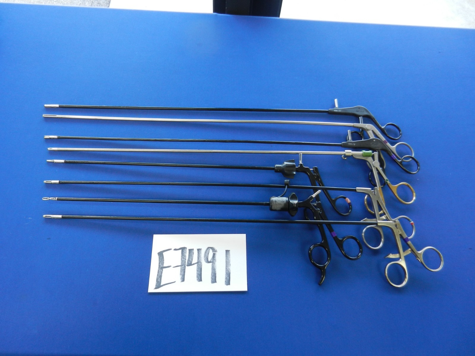 E7491 Jarit R. Wolf Wisap Laparoscopic 5mm Forceps Lot of 8