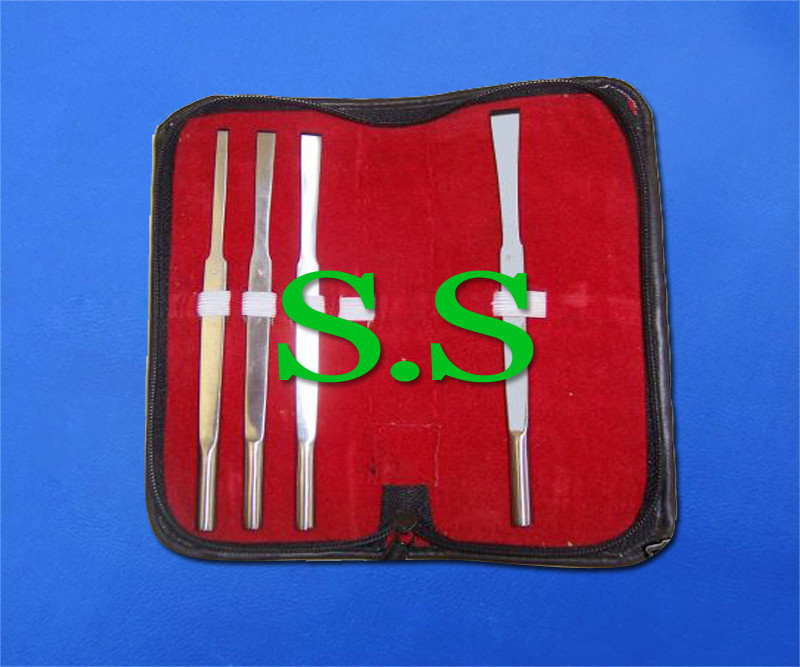 4 Cottle Osteotomes Set 7″ ENT Surgical Dental Instruments (Size 4,7,9 & 12mm)