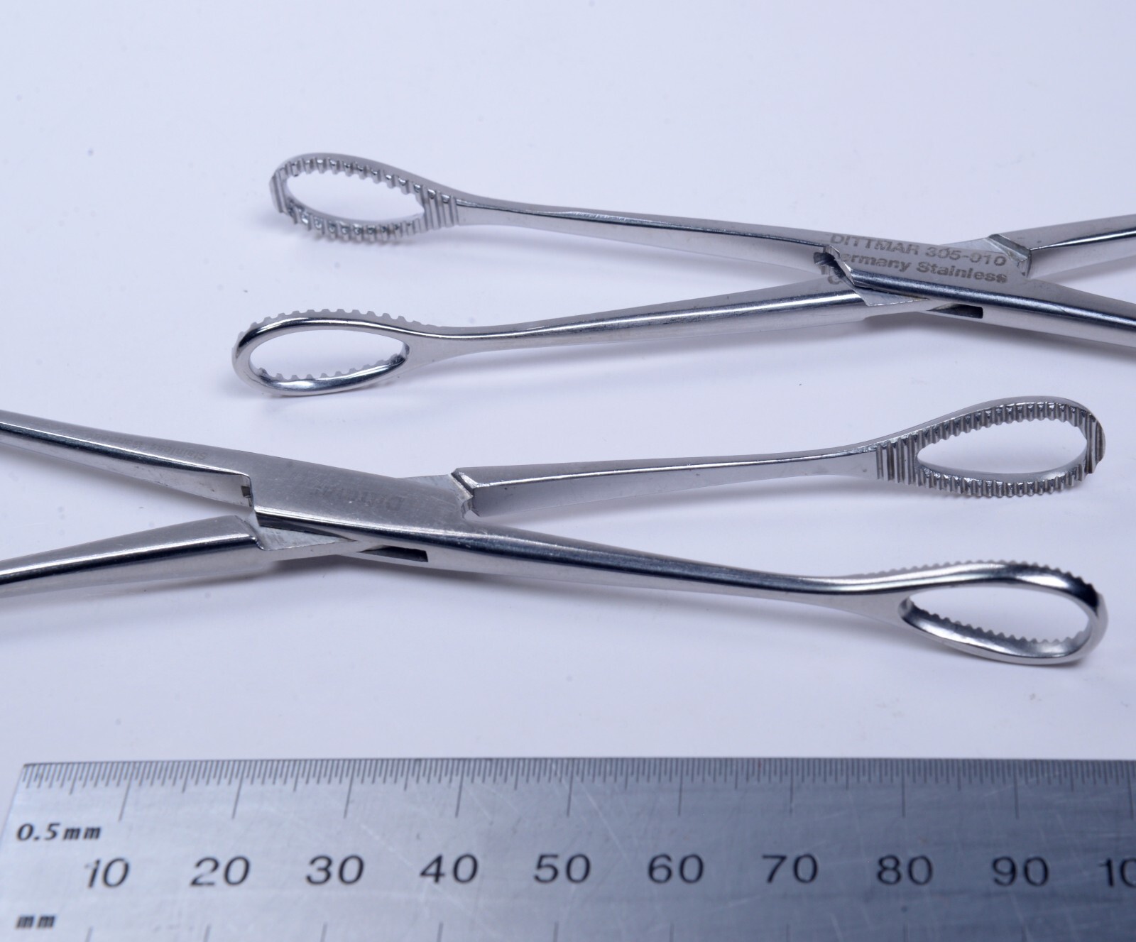 2X Dittmar #305-010 Sponge Holding Forceps 7″ Stainless Steel Surgical