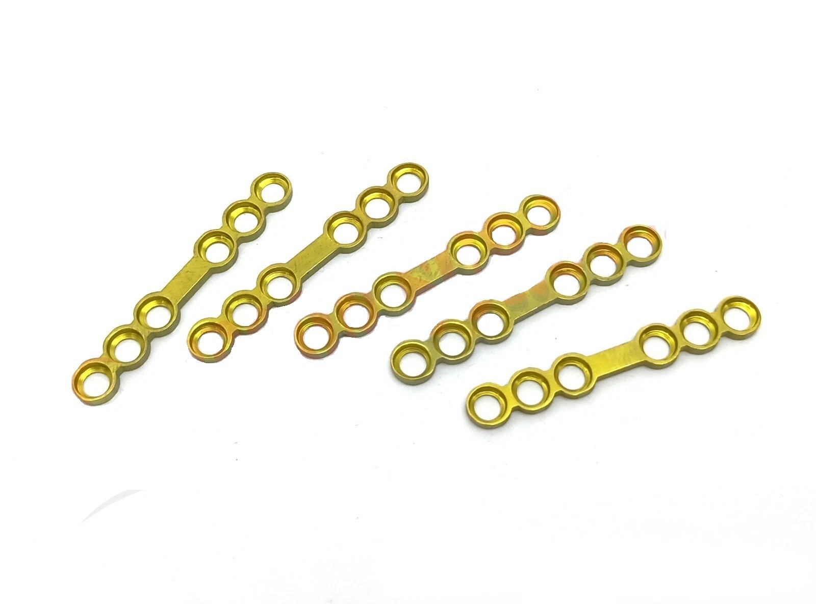 Maxillofacial Adaption Straight plate with Gap 2.5mm 6 holes mandible Lot of 5pc