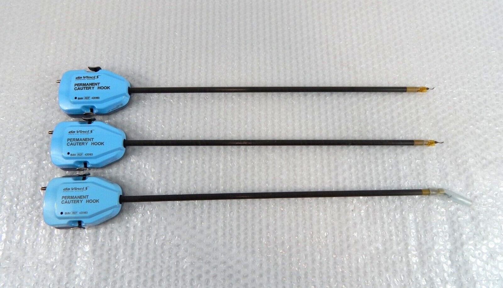 Da Vinci S 420183 Intuitive Permanent Cautery 8mm Set Of Three