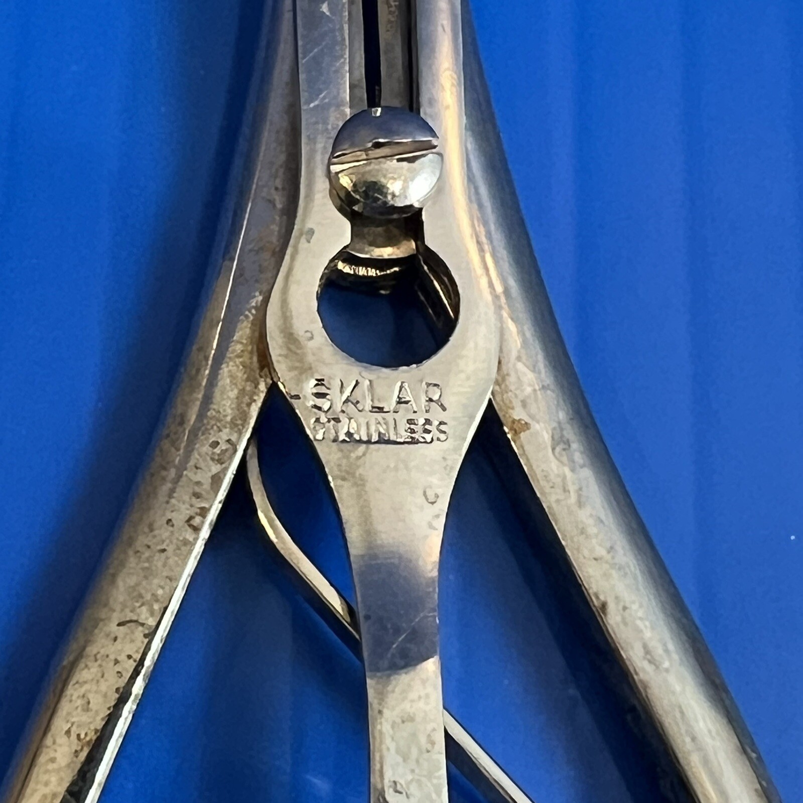 Sklar 78-3460 Laborde Tracheal Dilator Three Blunt Blades 5-1/2″ long vintage