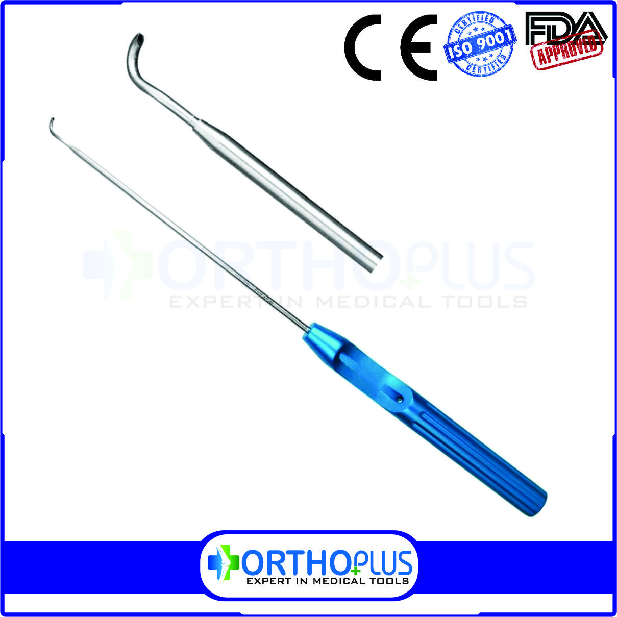 Shoulder arthroscopy instruments Suture Lasso 45 degree Right suture passer