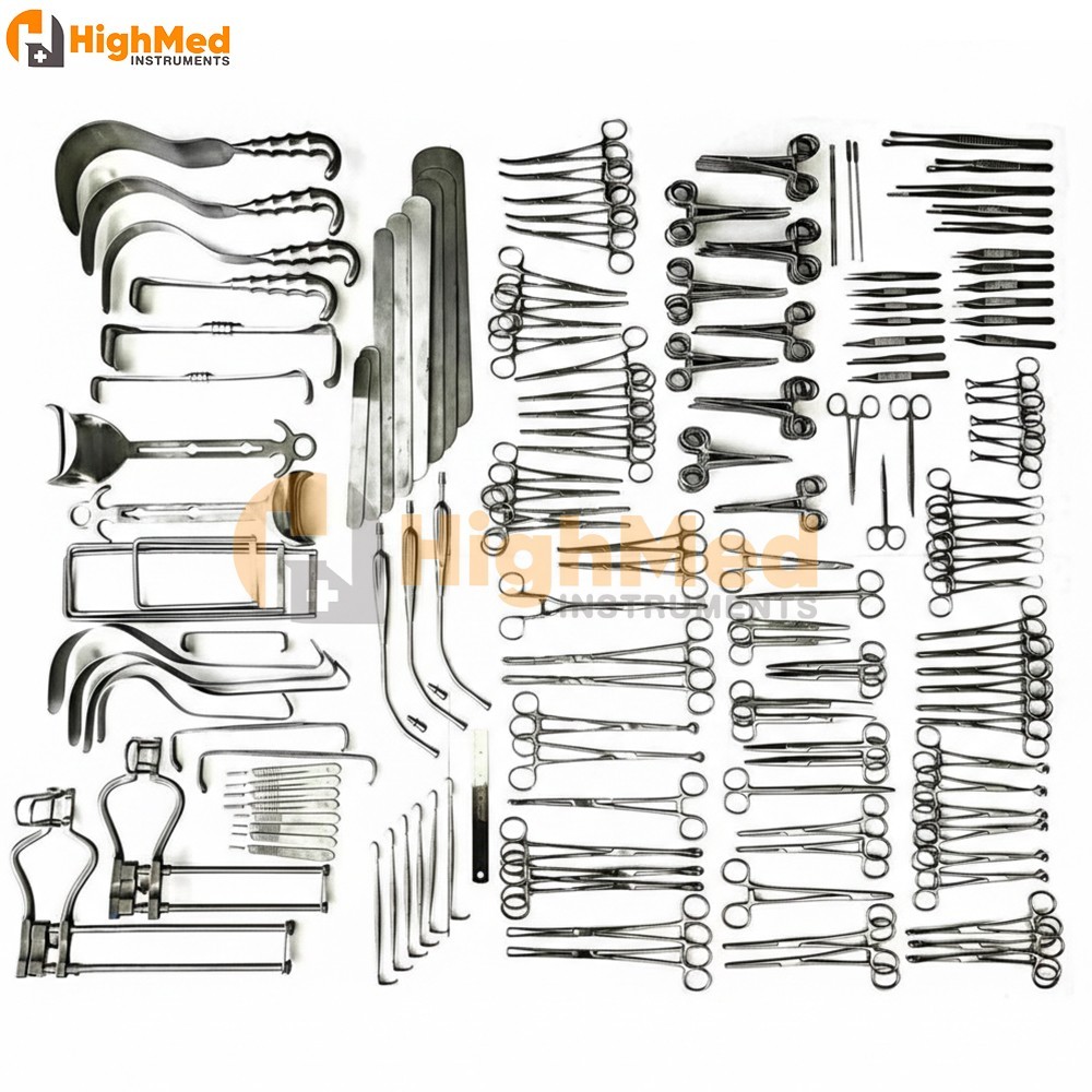 197 Pcs Laparotomy Set – Surgical Medical Instruments Stainless German grade