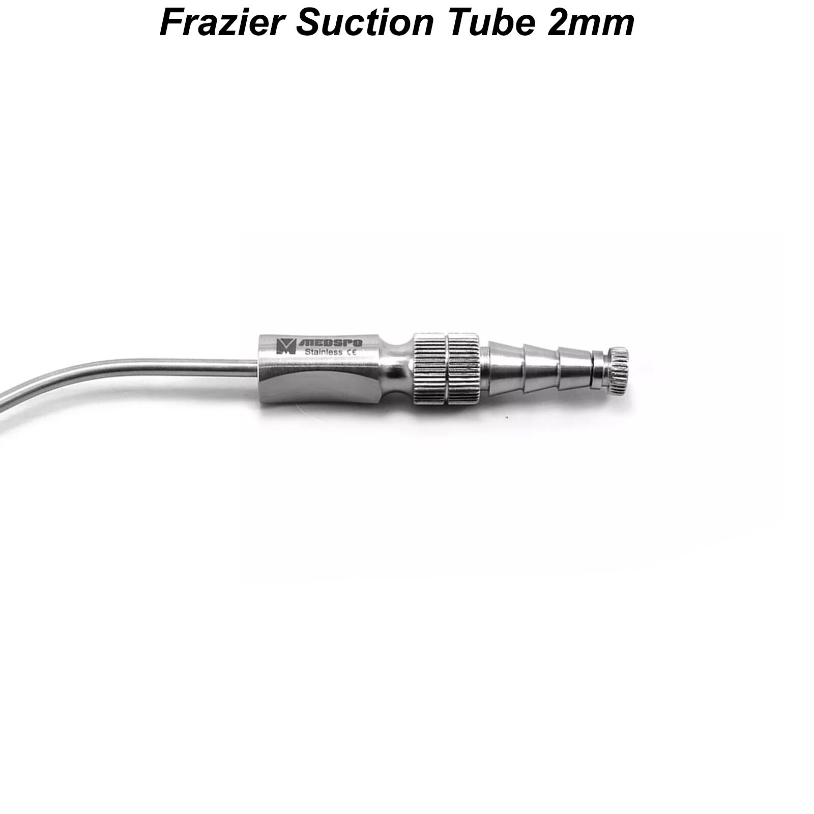 Surgical Frazier Suction Tube 2mm Dental ENT Aspirator Diagnostic Instruments