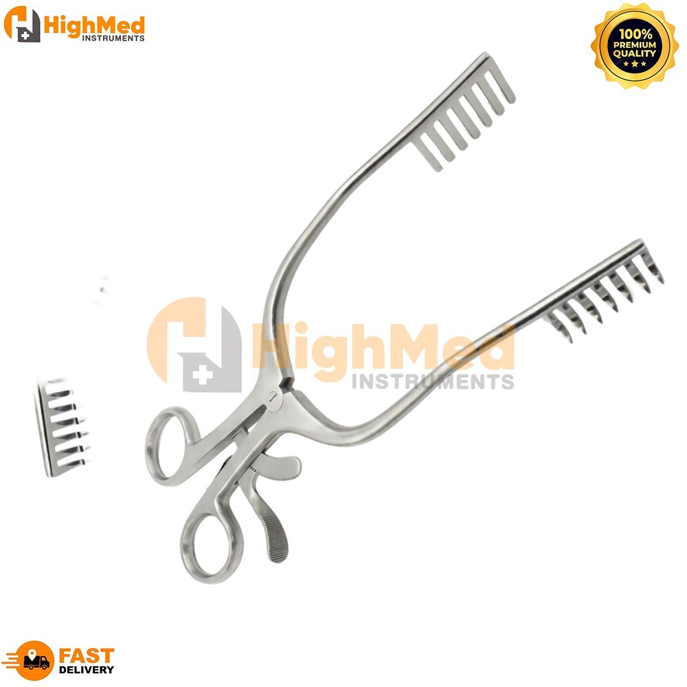 Miskimon Cerebellar Retractor 7X7 Sharp Prong 7.5 Orthopedic Surgical Neurology